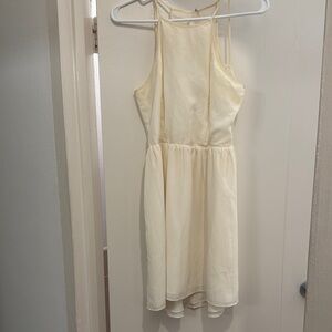 BCBGeneration ivory open-back dress